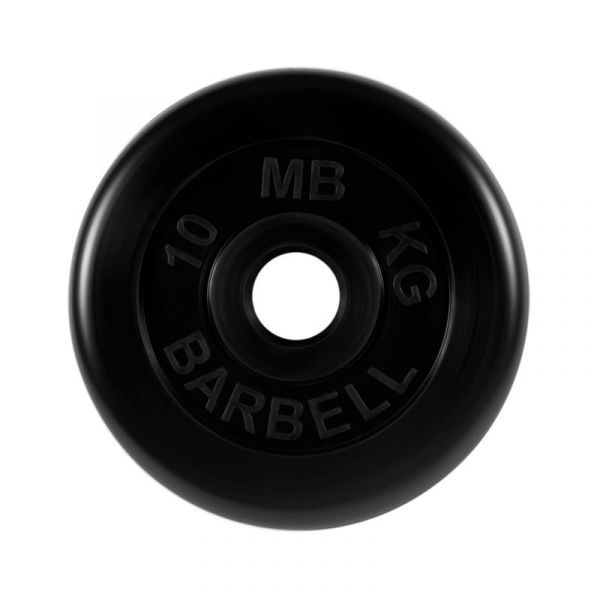 Блин MB Barbell MB-PltB51-10 для штанги 10 кг черный