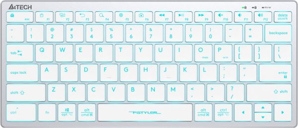 Клавиатура проводная A4Tech Fstyler FX61 белый