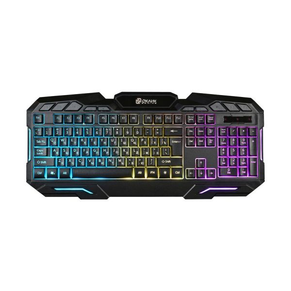 Клавиатура проводная Oklick 700G Dynasty USB, мембранная, черный, [1061657]