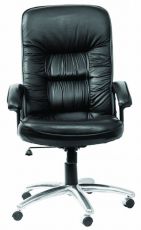 Кресло руководителя Бюрократ T-9908AXSN-AB на колесиках, кожа, черный