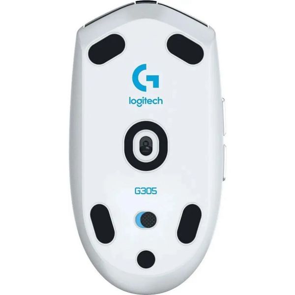 Мышь Logitech G305 Lightspeed оптическая, беспроводная, USB, белый 910-005291